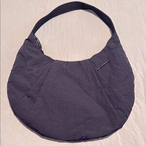 Lululemon Athletica Black Hobo Bag Soft Minimalist Design